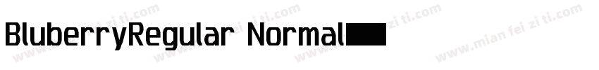BluberryRegular Normal字体转换